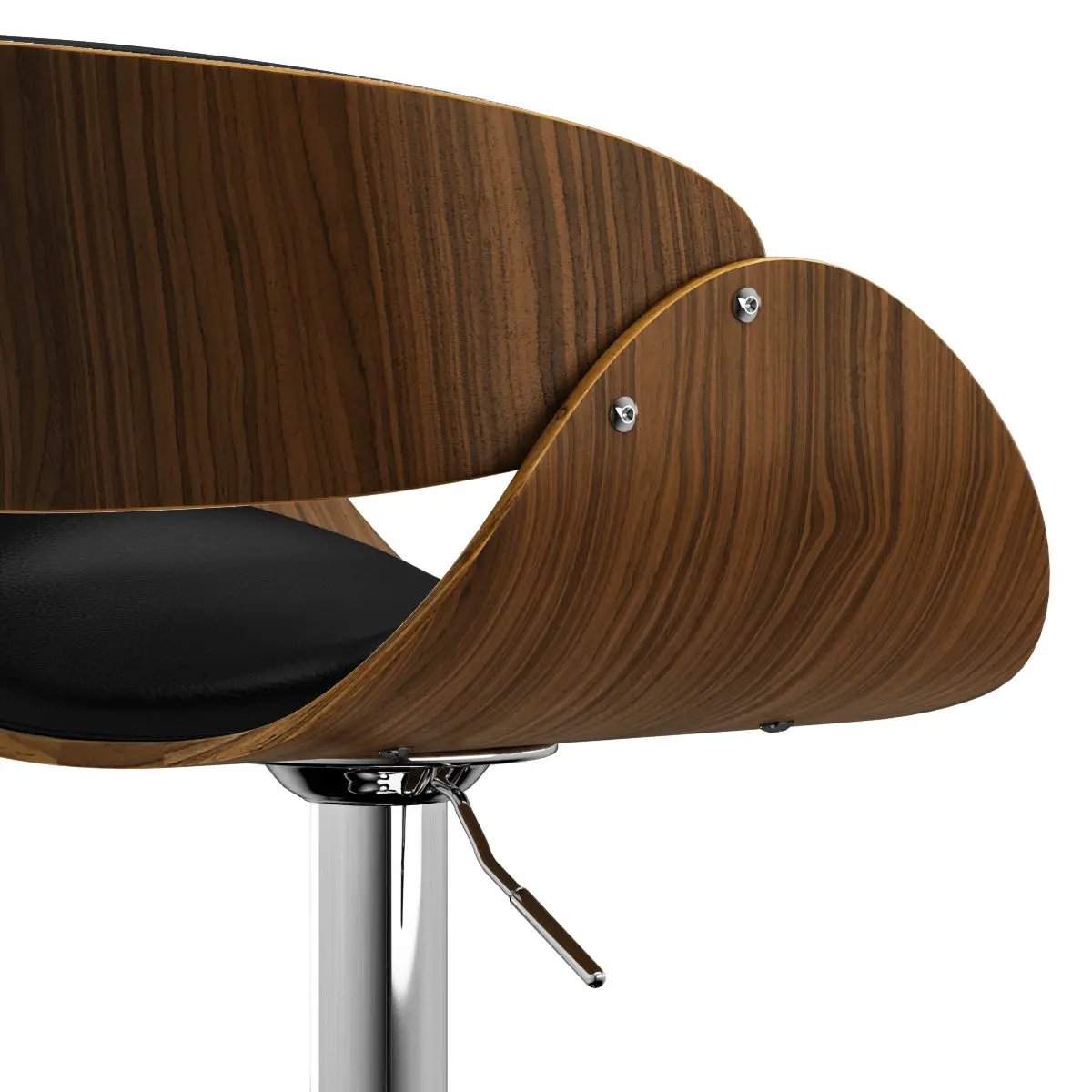 Amery - Mid Century Modern Adjustable Swivel Bar Stool by HouseOfZazla