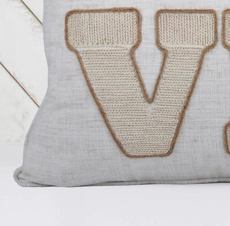 Love Pumpkin Embroidered Throw Pillow – Rustic by HouseOfZazla