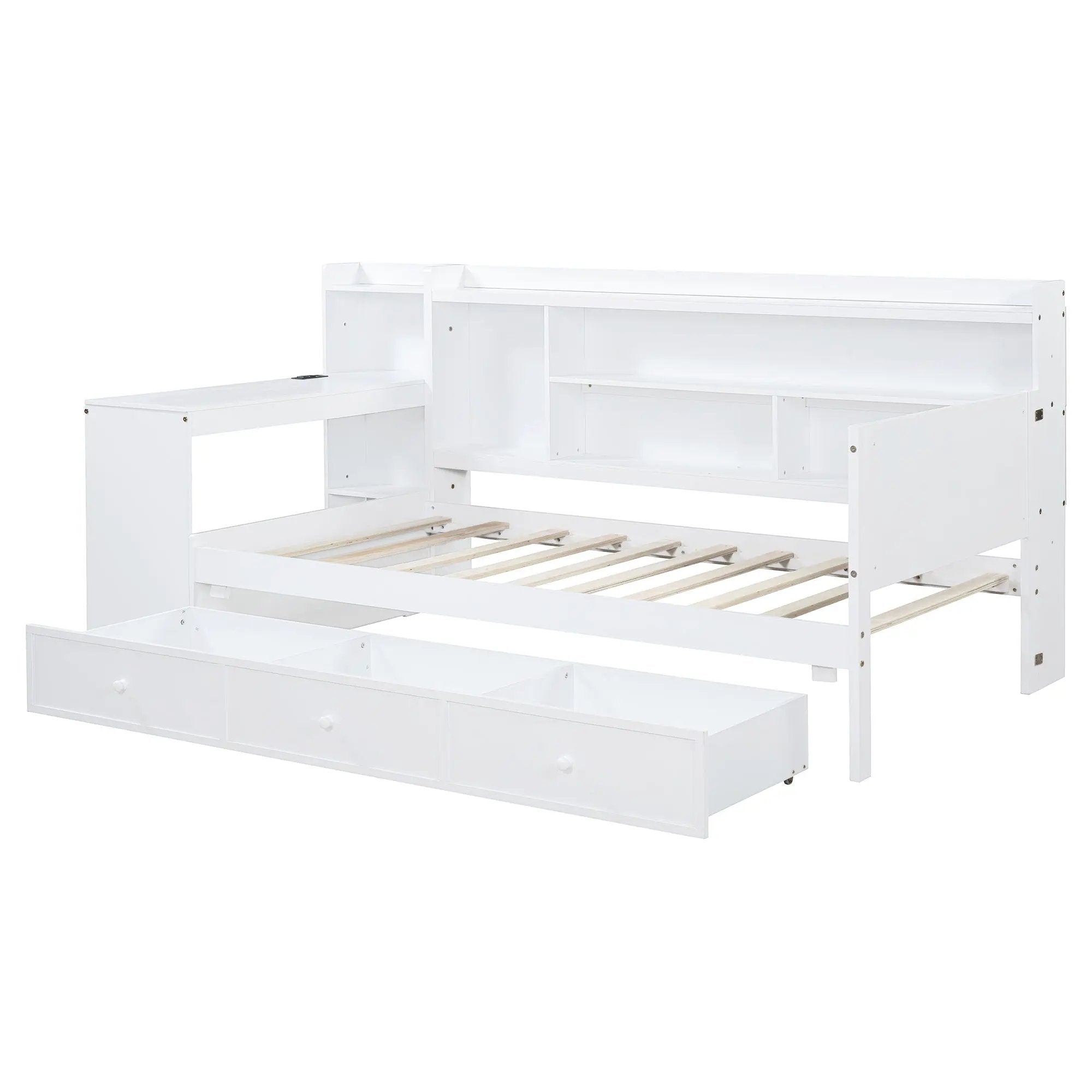 Daybed With 3 Drawers USB Ports And Desk by HouseOfZazla