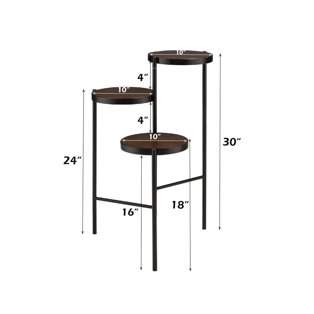 Namid - 30" Plant Stand - Black by Unique Piece Furniture
