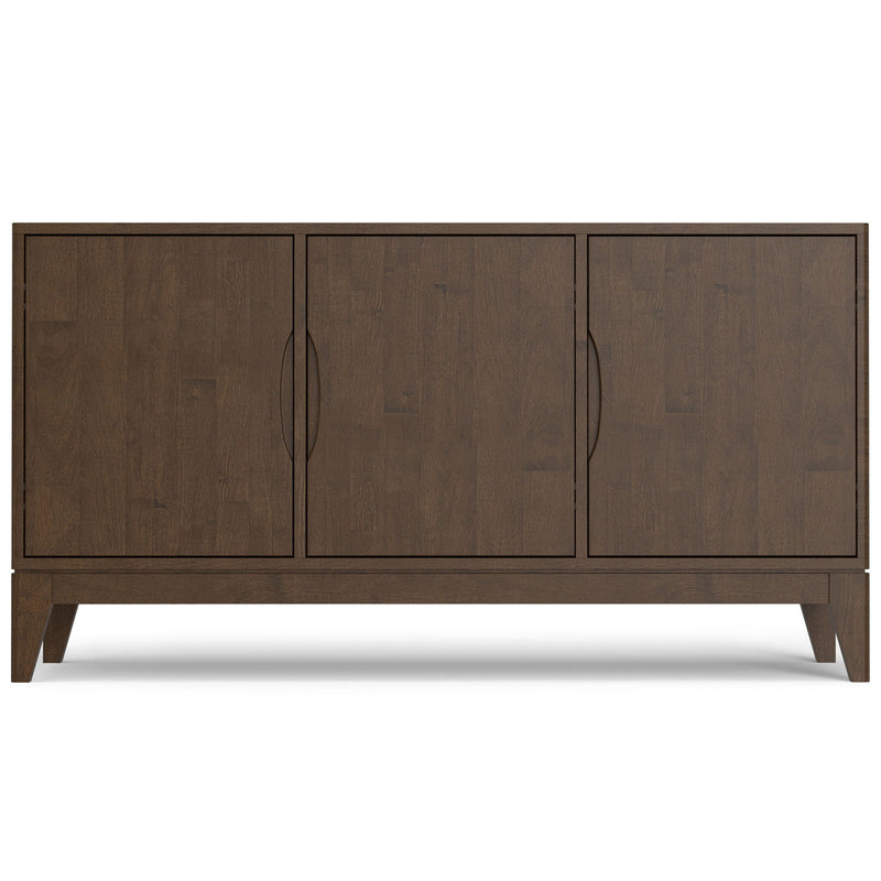 Harper - 3 Door Sideboard Buffet / Storage Cabinet - Walnut Brown by HouseOfZazla