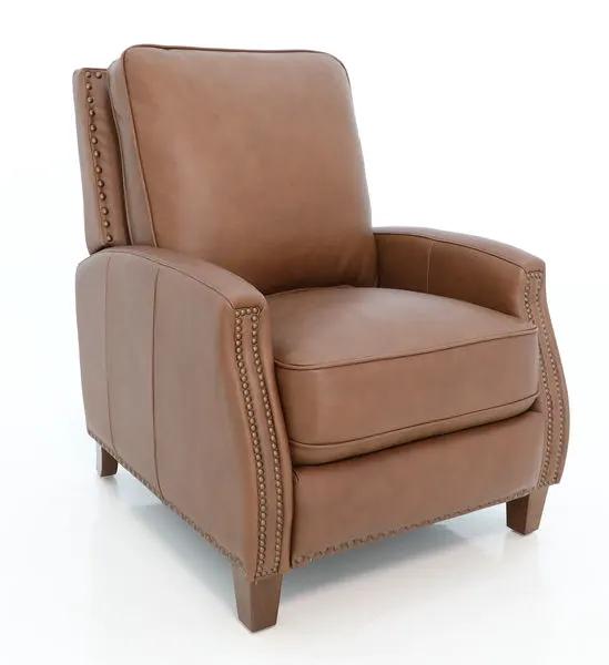 Melrose - Push Thru The Arm Recliner - Saddle by Unique Piece Furniture