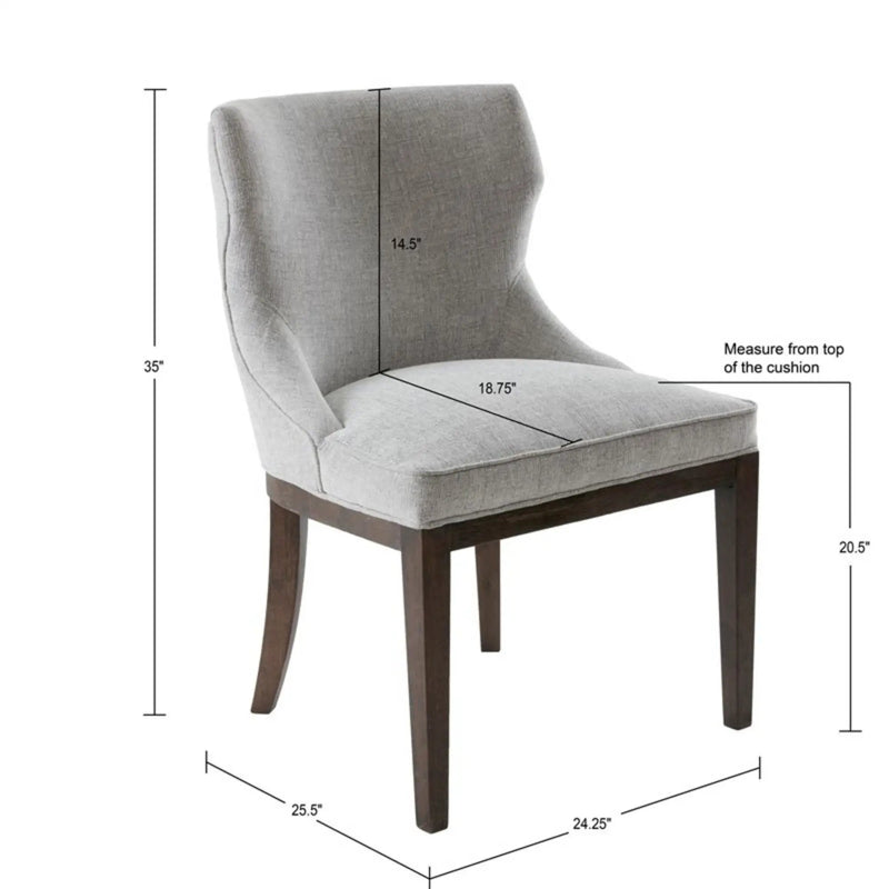 Hutton - Dining Side Chair (Set of 2) - Gray by Unique Piece Furniture