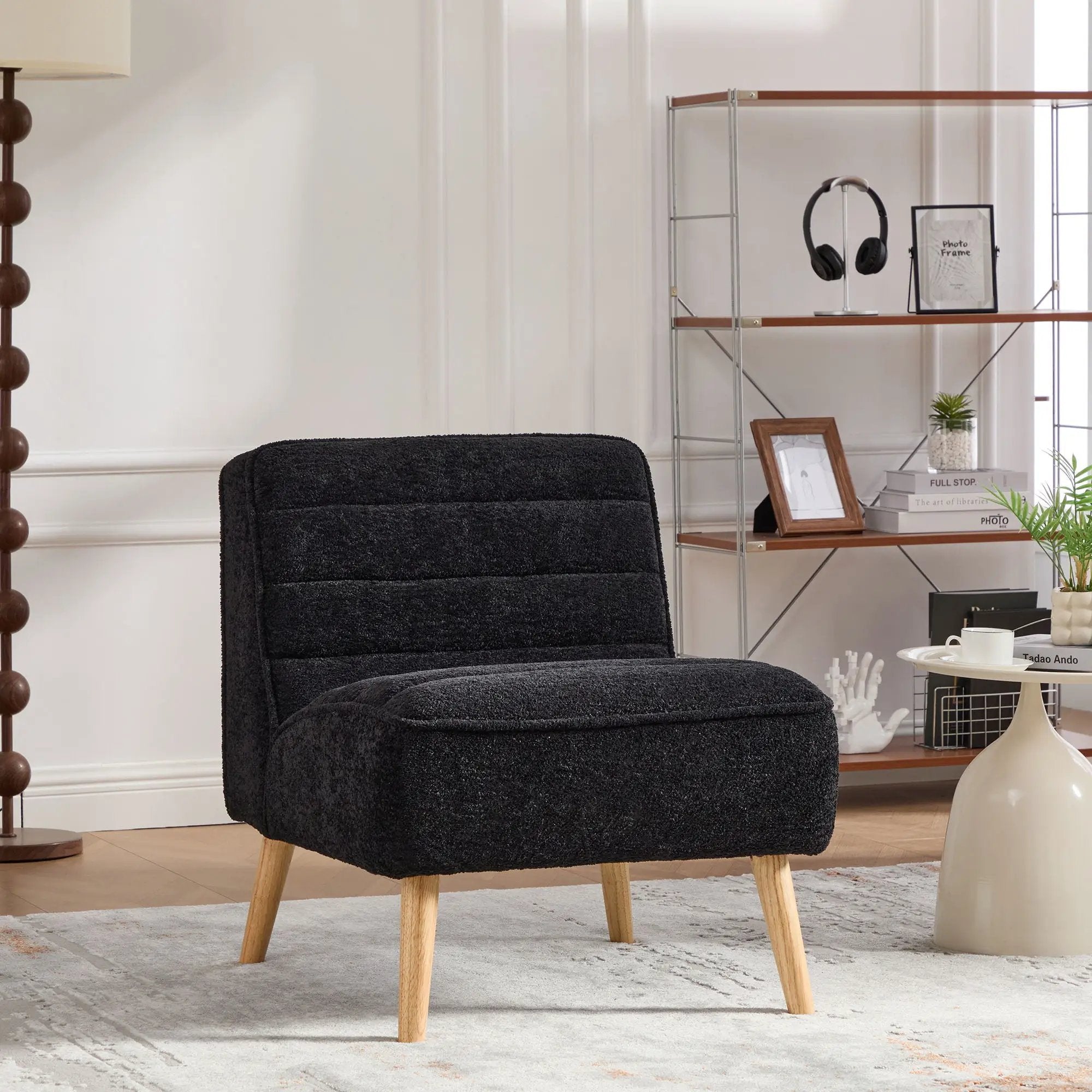 Upholstered Armless Accent Chair by Unique Piece Furniture