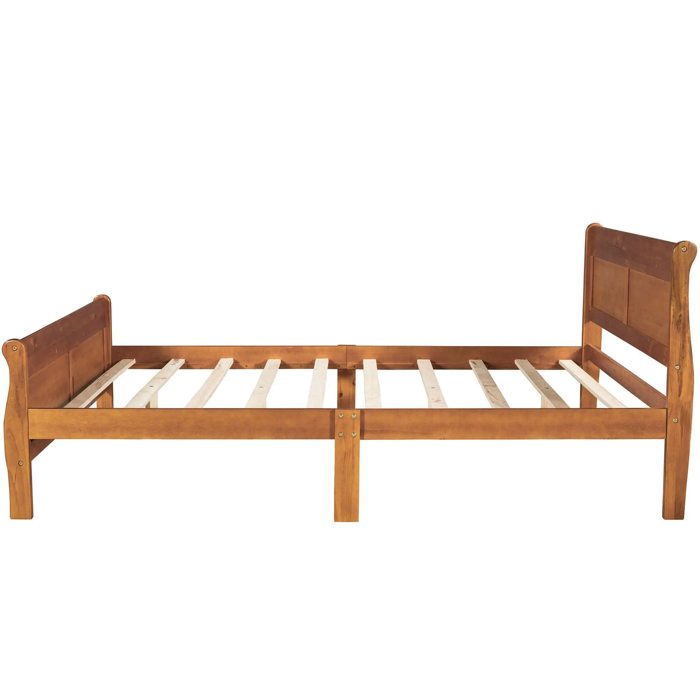 Platform Bed Frame Mattress Foundation Sleigh Bed With Headboard / Footboard / Wood Slat Suppor by Unique Piece Furniture