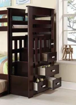 Allentown - Twin / Twin Bunk Bed With Trundle Storage - Espresso by Unique Piece Furniture
