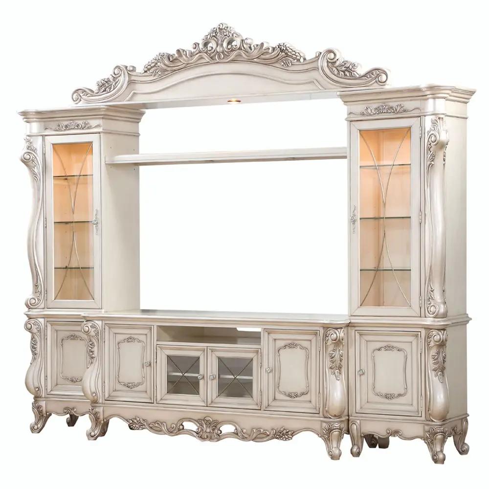 Gorsedd - Entertainment Center - Golden Ivory by Unique Piece Furniture