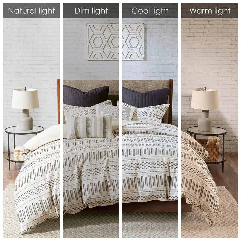 Full/Queen Cotton Jacquard Duvet Cover Mini Set by HouseOfZazla