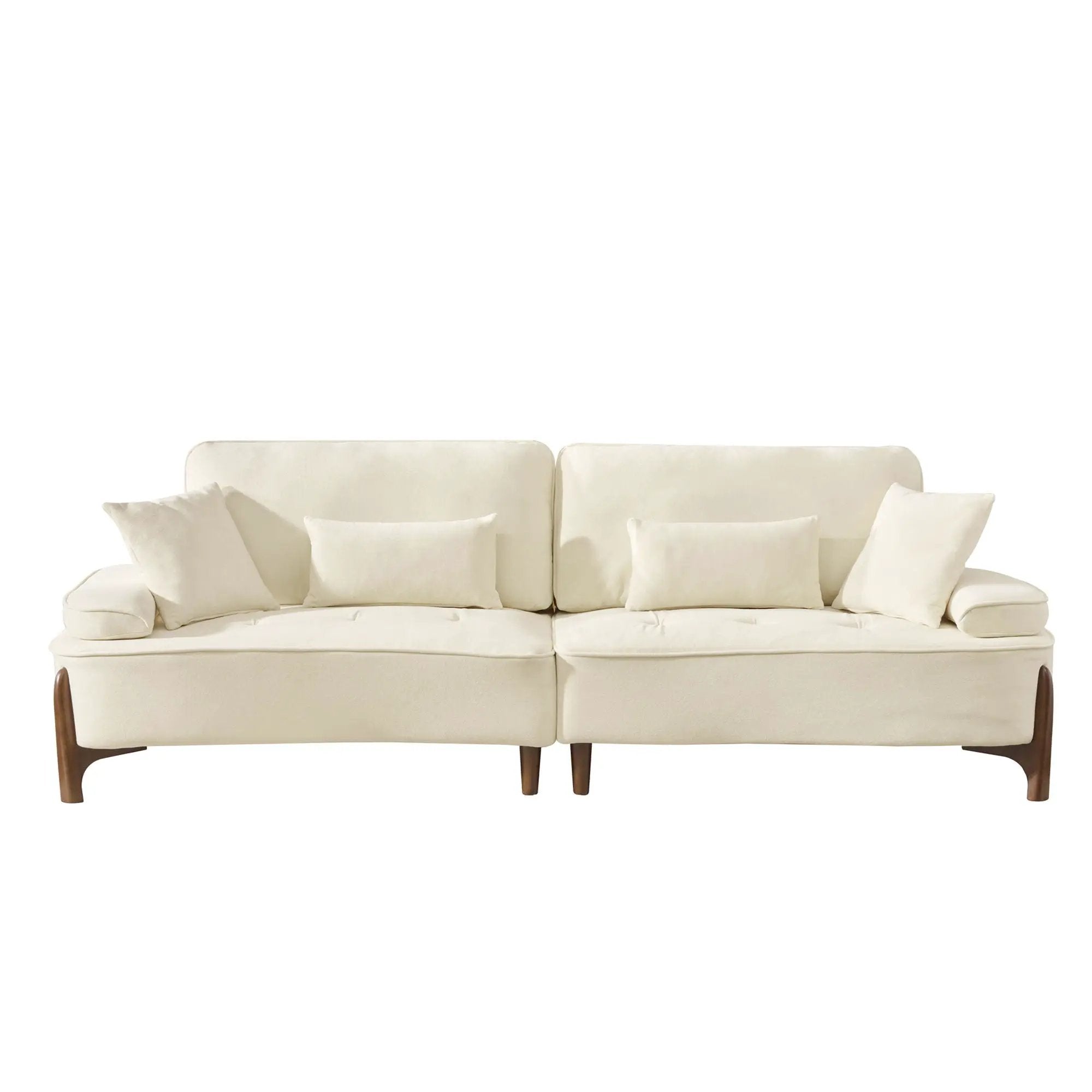 Comfortable Deep Seated Sofa With Pillows by Unique Piece Furniture