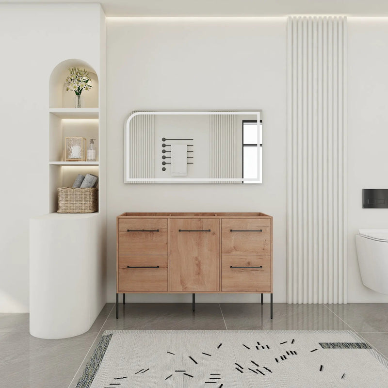 48" Freestanding Bathroom Vanity With Soft-Close Cabinet Door and 4 Drawers by HouseOfZazla