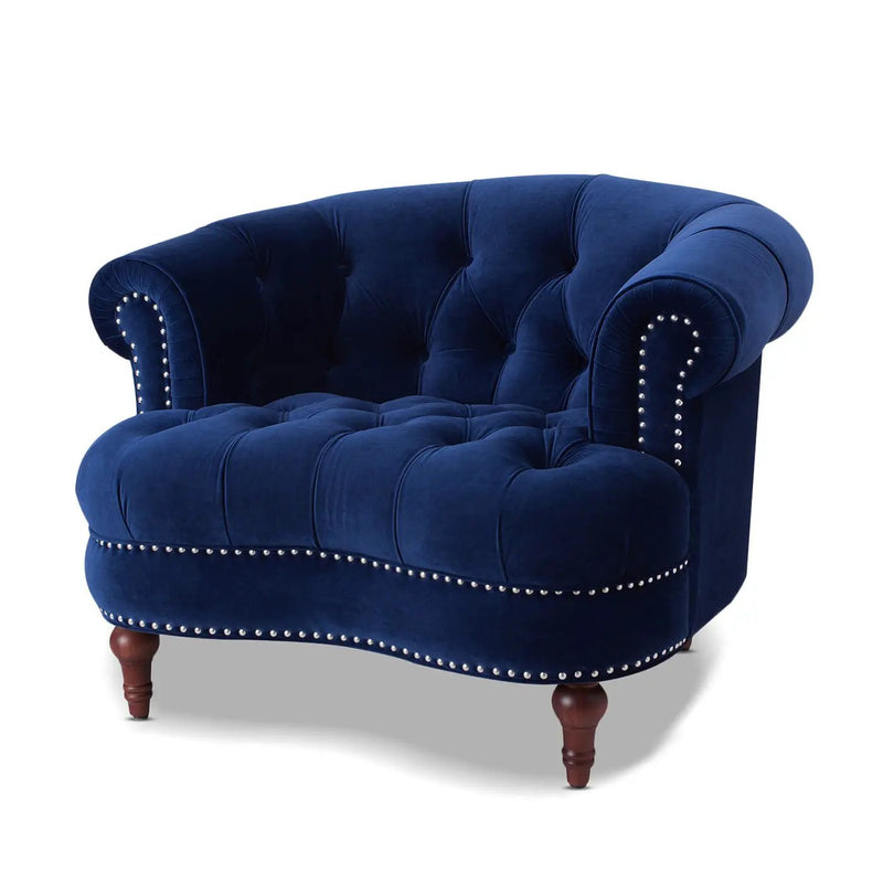 La Rosa - Victorian Tufted Upholstered Accent Chair by HouseOfZazla