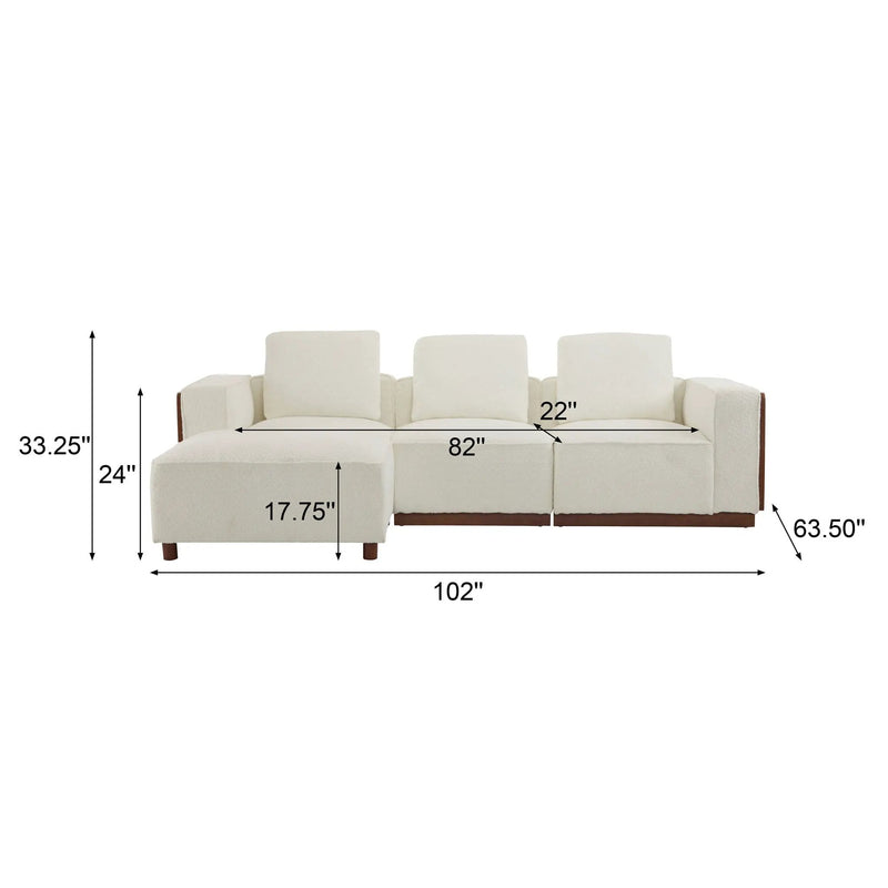 Chita Modular Sectional Sofa With Larger Seats by HouseOfZazla