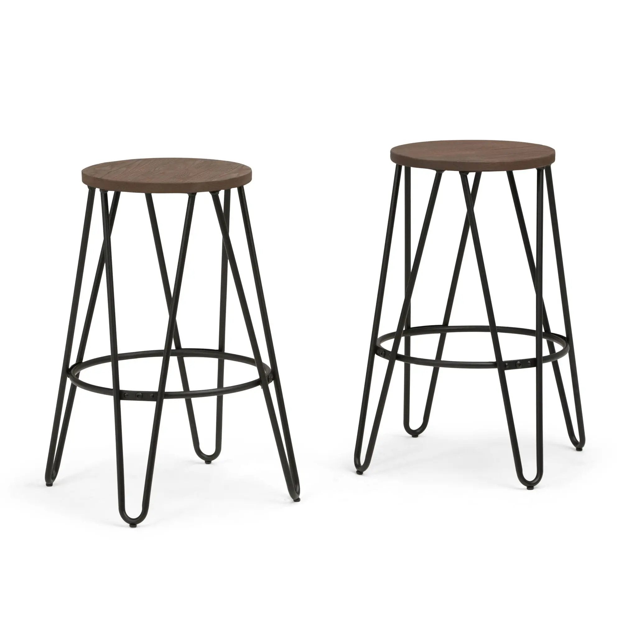 Simeon - Multifunctional Metal Stool With Wood Seat by Unique Piece Furniture
