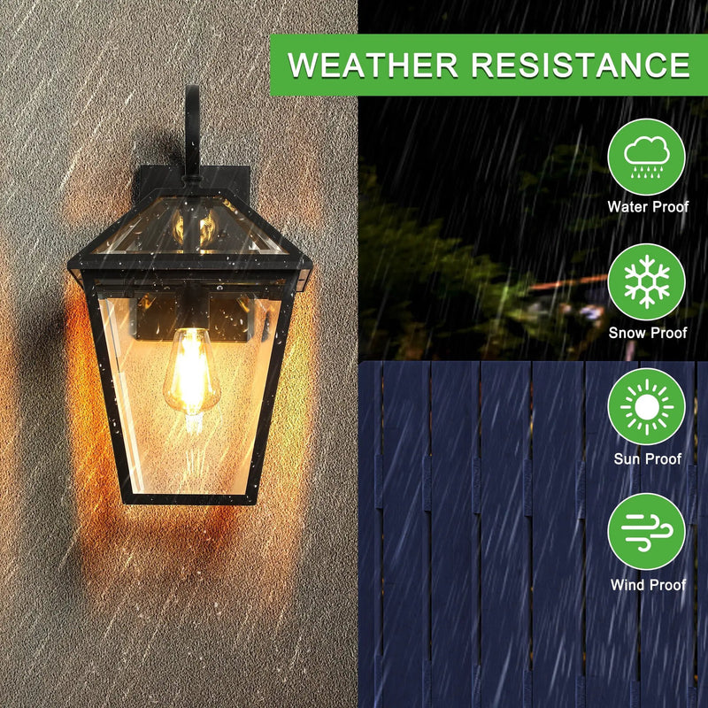 10" 2-Piece Outdoor Wall Lanterns by HouseOfZazla