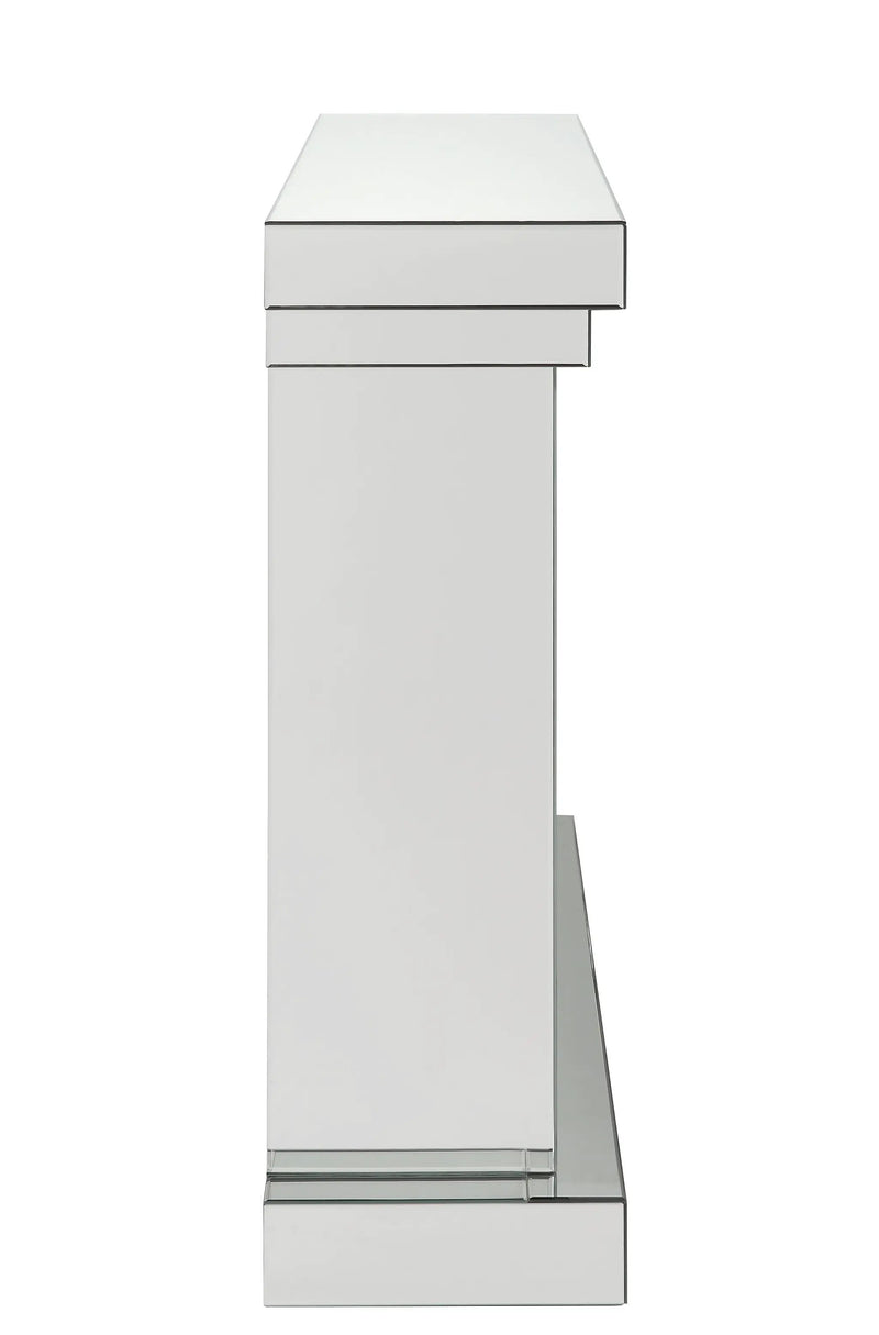 Nysa Mirrored & Faux Crystals Fireplace by HouseOfZazla