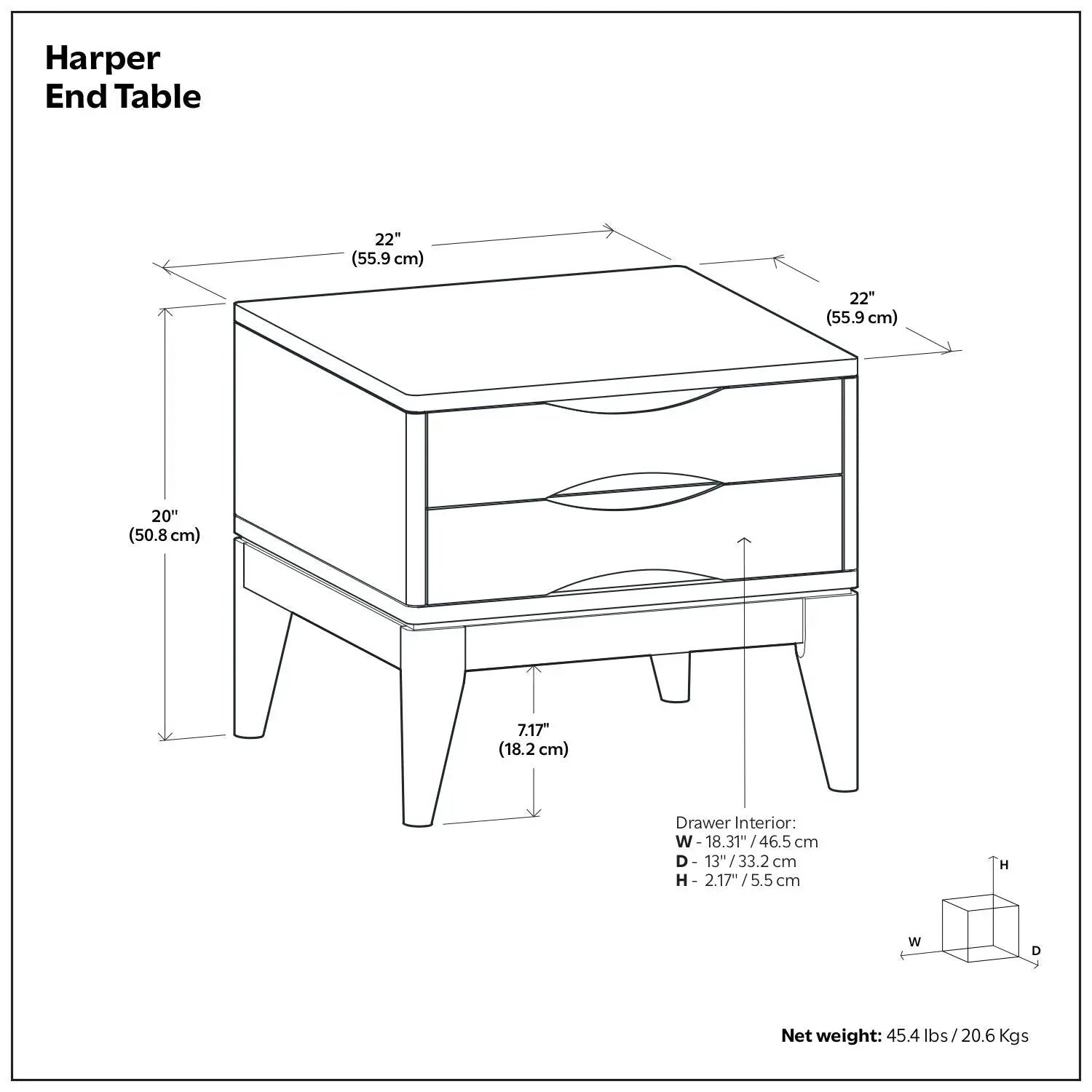 Harper - Handcrafted End Table by Unique Piece Furniture