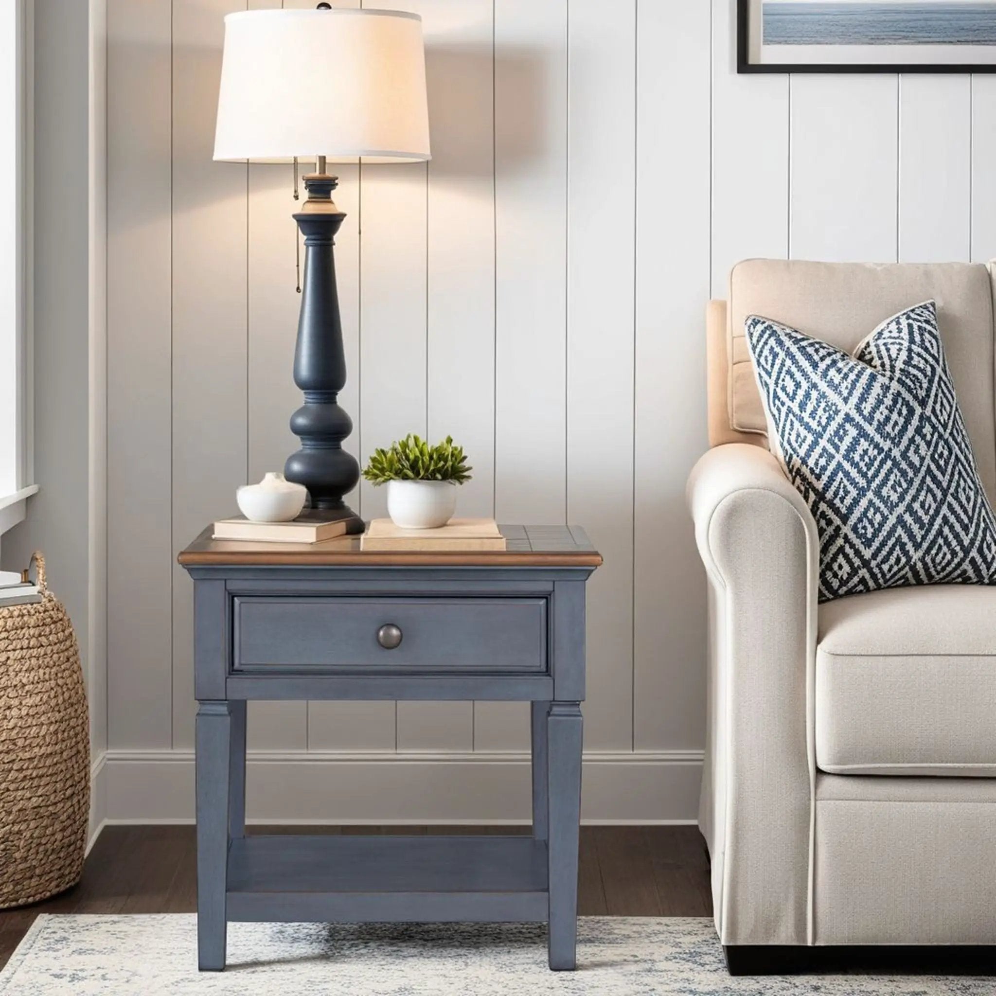 End Table - Blue by Unique Piece Furniture