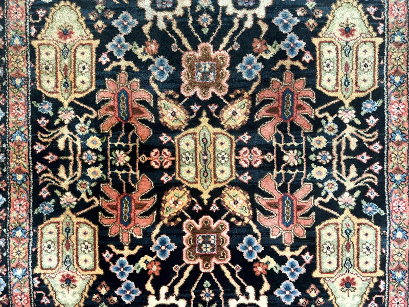 Karastan Rug 5.9 x 8.6, Chahar Mahal #604, Wool Vintage Discontinued Karastan Carpet by Jewel Rugs