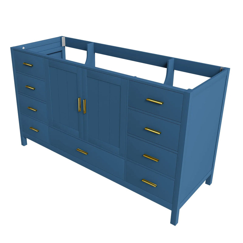 60" Bathroom Vanity Base Cabinet with 2 Soft-Close Double Doors by HouseOfZazla