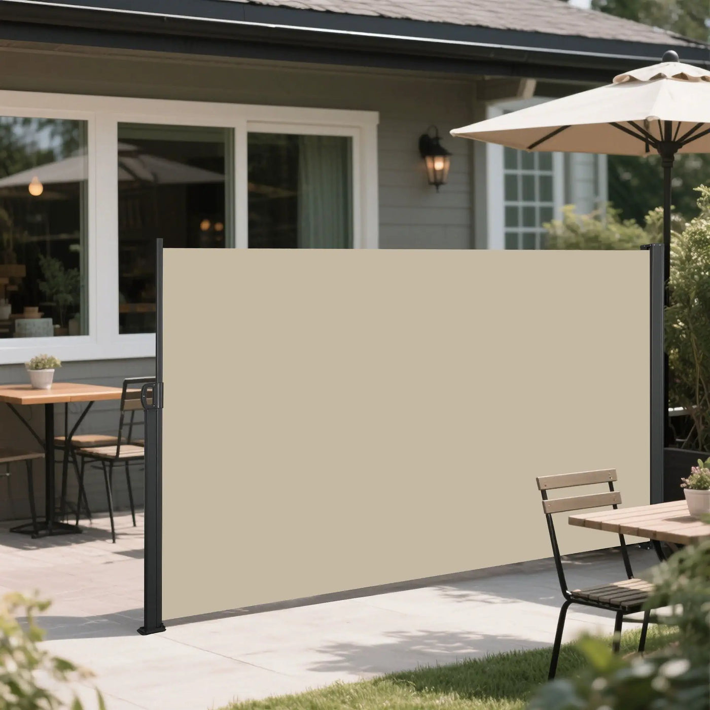 Retractable Side Awning, Waterproof And UV Resistant, Privacy Screen For Patio by Unique Piece Furniture