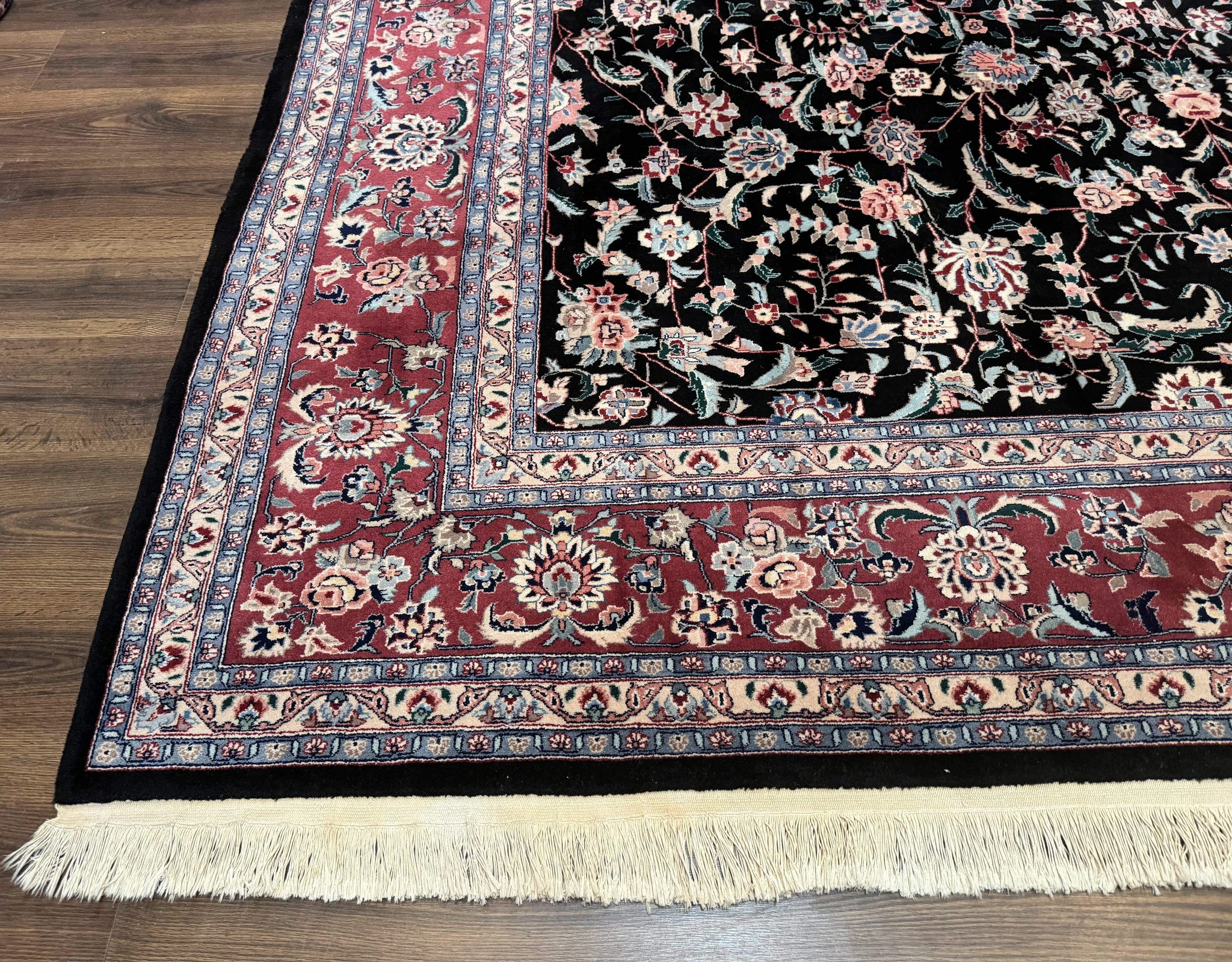 Large Sino Persian Rug 10x15, Floral Allover, Hand Knotted Wool Carpet, Fine by Jewel Rugs
