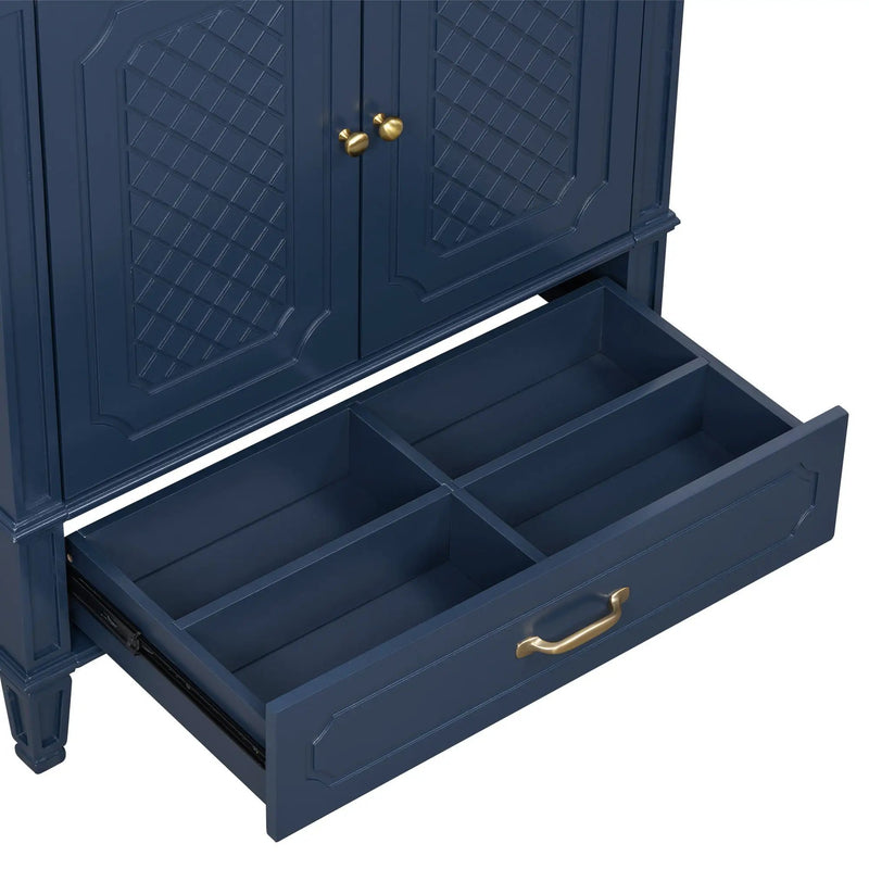 Bathroom Vanity With Sink, Soft Closing Door, Multi Functional Storage by HouseOfZazla
