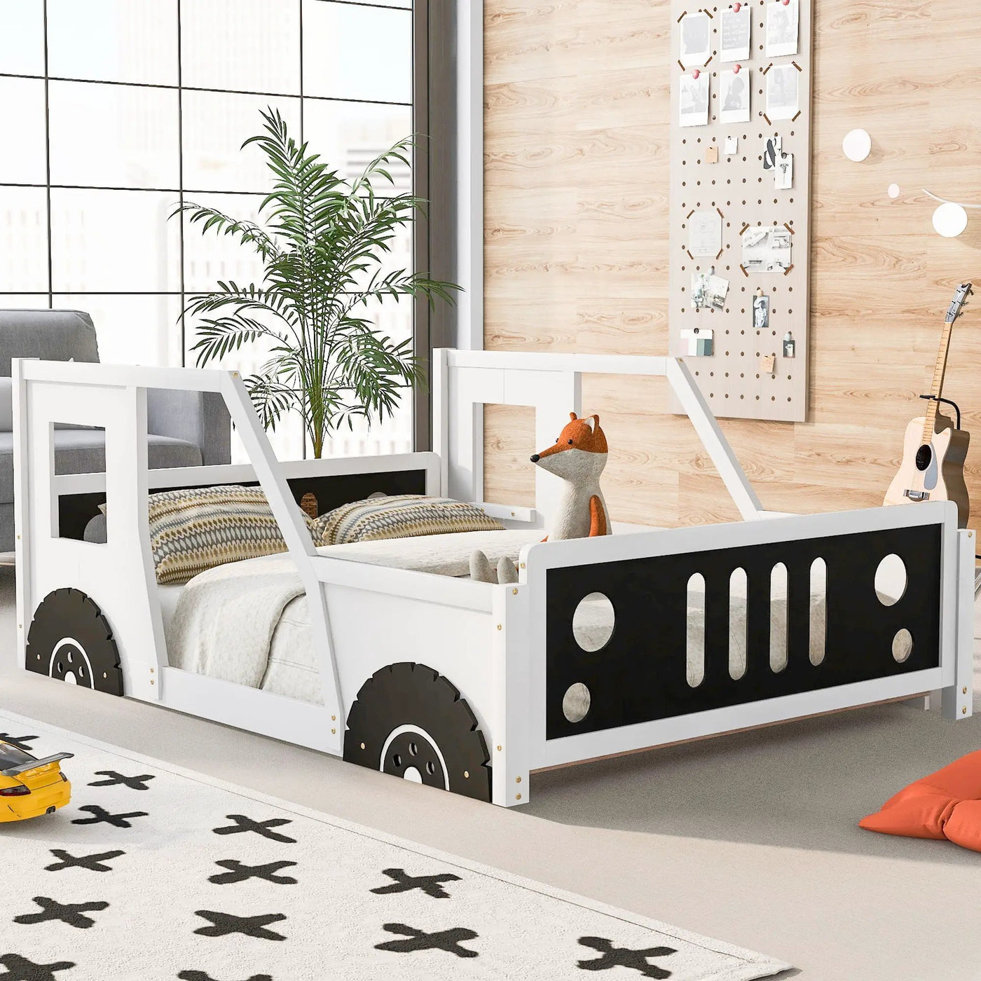 Classic Car Shaped Platform Bed With Wheels by HouseOfZazla