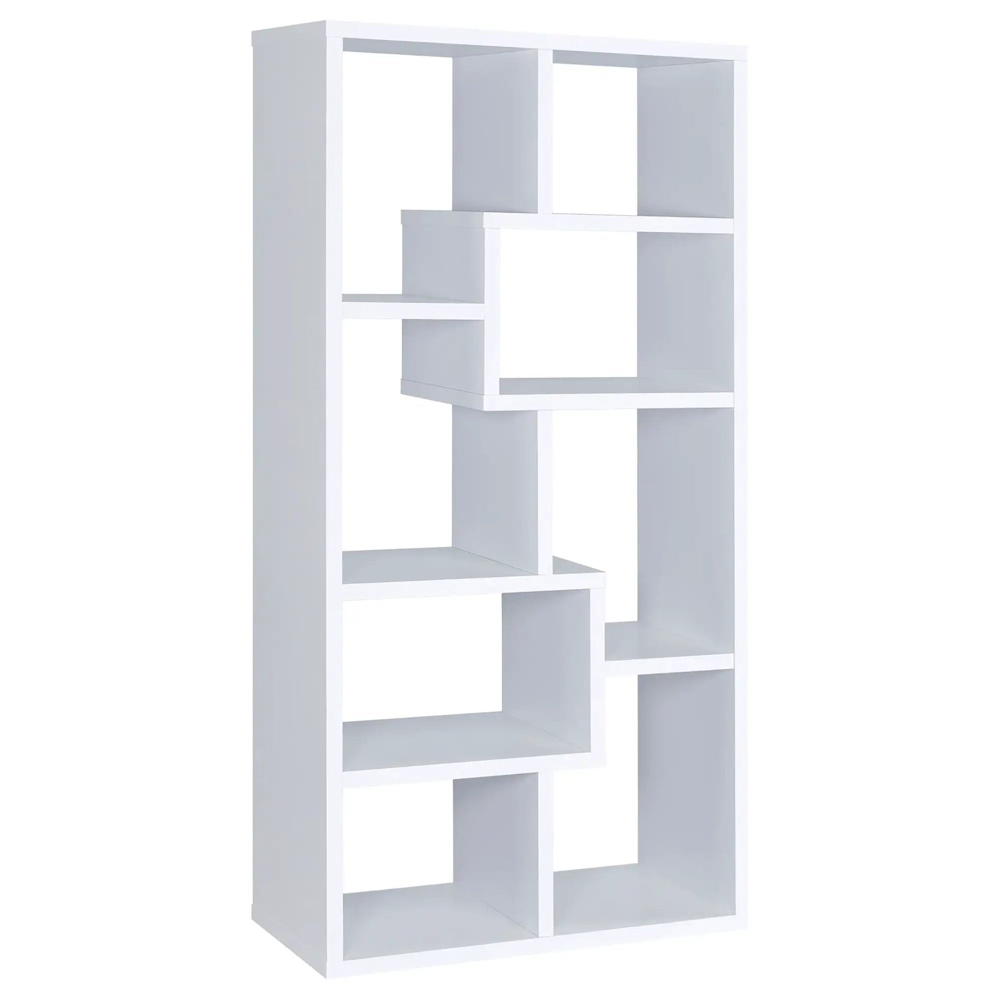 8 Shelf Geometric Bookcase