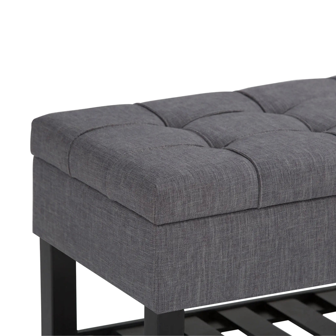 Saxon - Upholstered Transitional Storage Ottoman Bench by HouseOfZazla