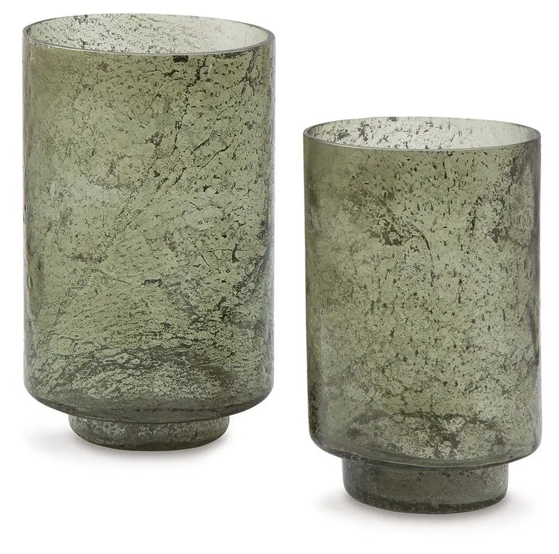 Clarkton - Candle Holder Set (Set of 2) - Green by Unique Piece Furniture