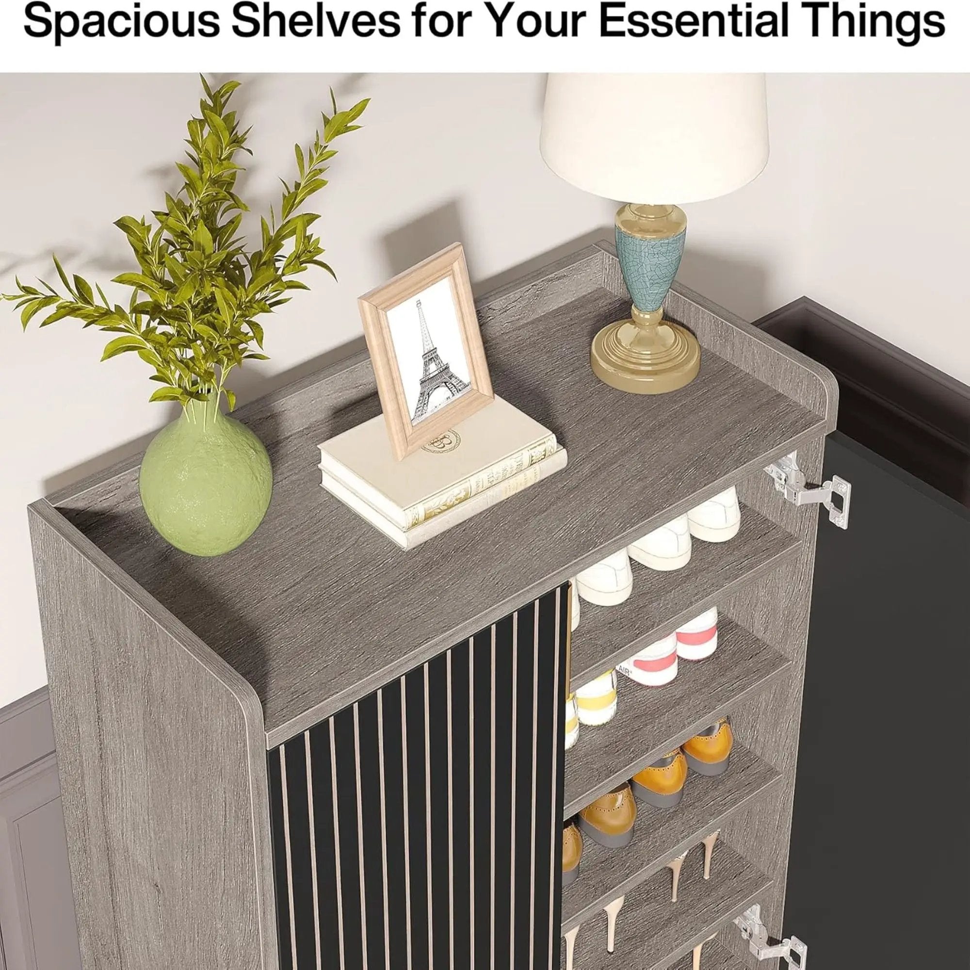 5 Tiers Shoe Storage Organizer With Doors
