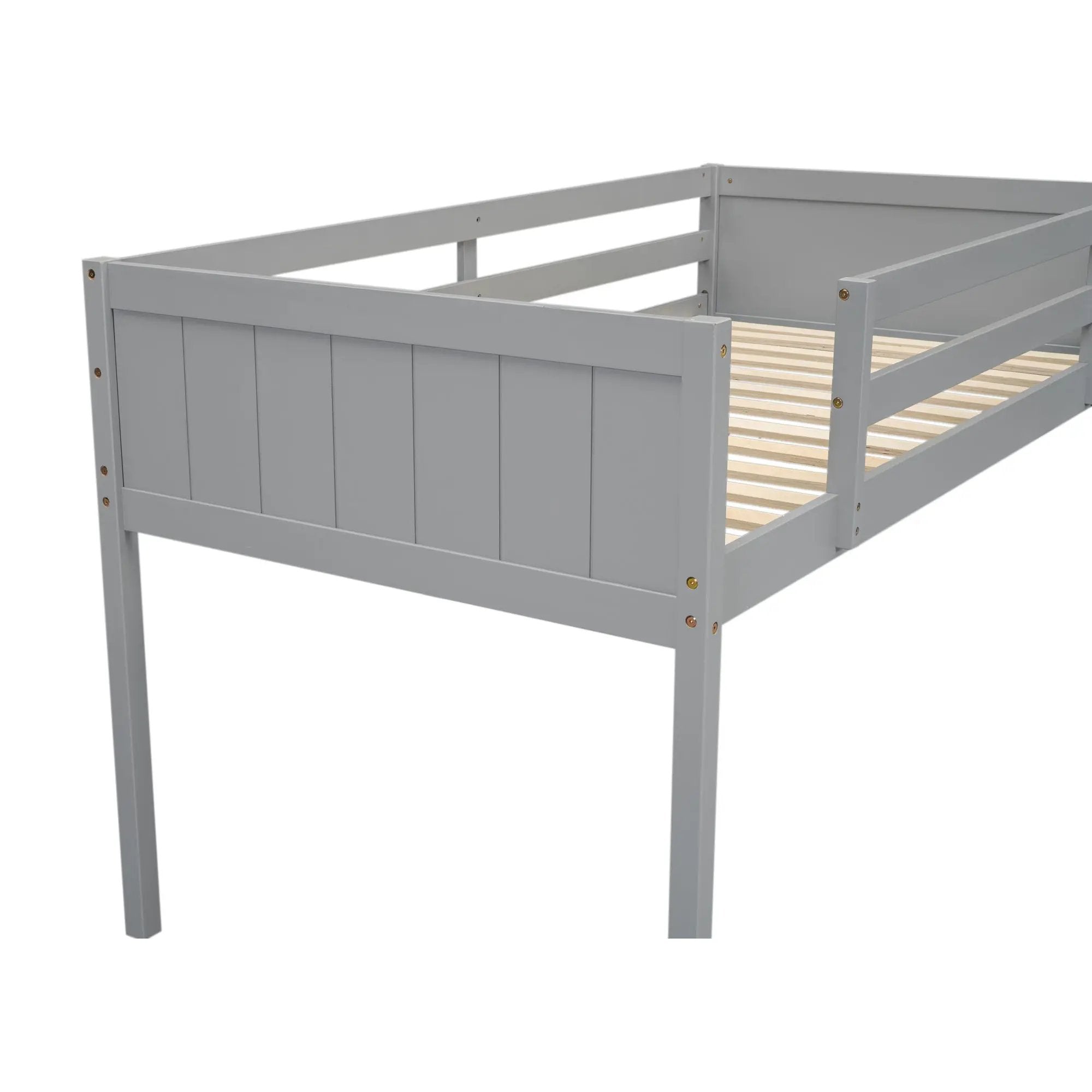 Low Loft Bed With Adjustable Ladder by Unique Piece Furniture