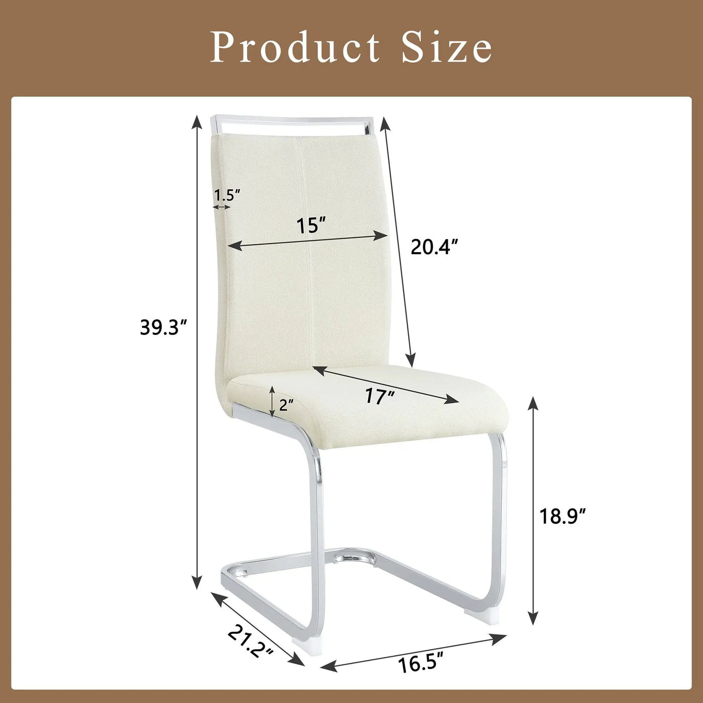 Dining Chairs With Ergonomic Backrest by HouseOfZazla