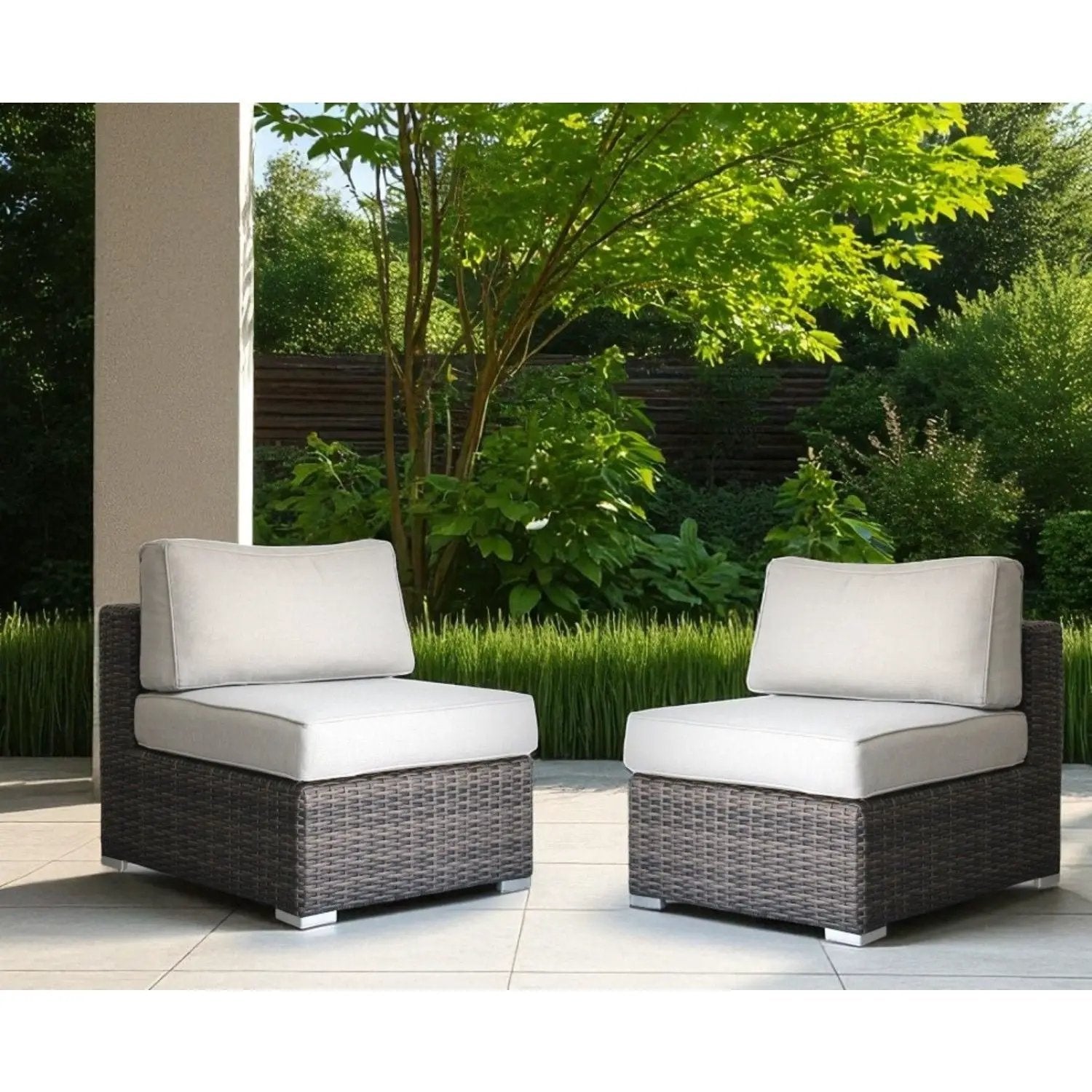Minnesota - Armless Patio Chairs (Set of 2) by Unique Piece Furniture
