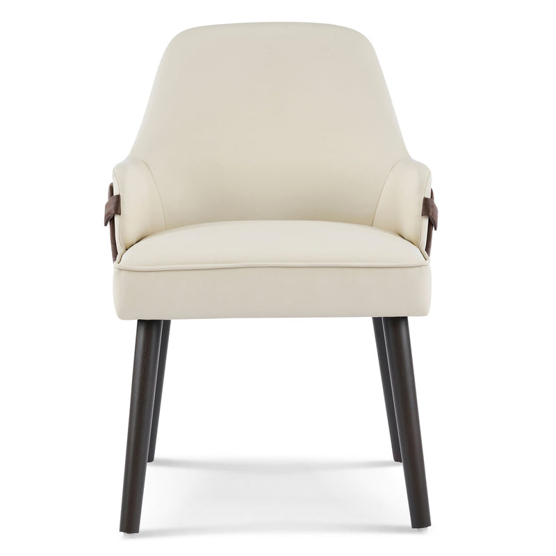 Indoor Dining Chair (Set of 2) - Beige / Brown by HouseOfZazla