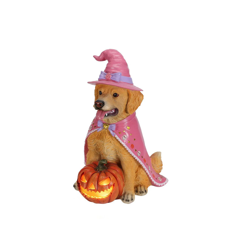 Halloween Golden Retriever Dog Statue by HouseOfZazla
