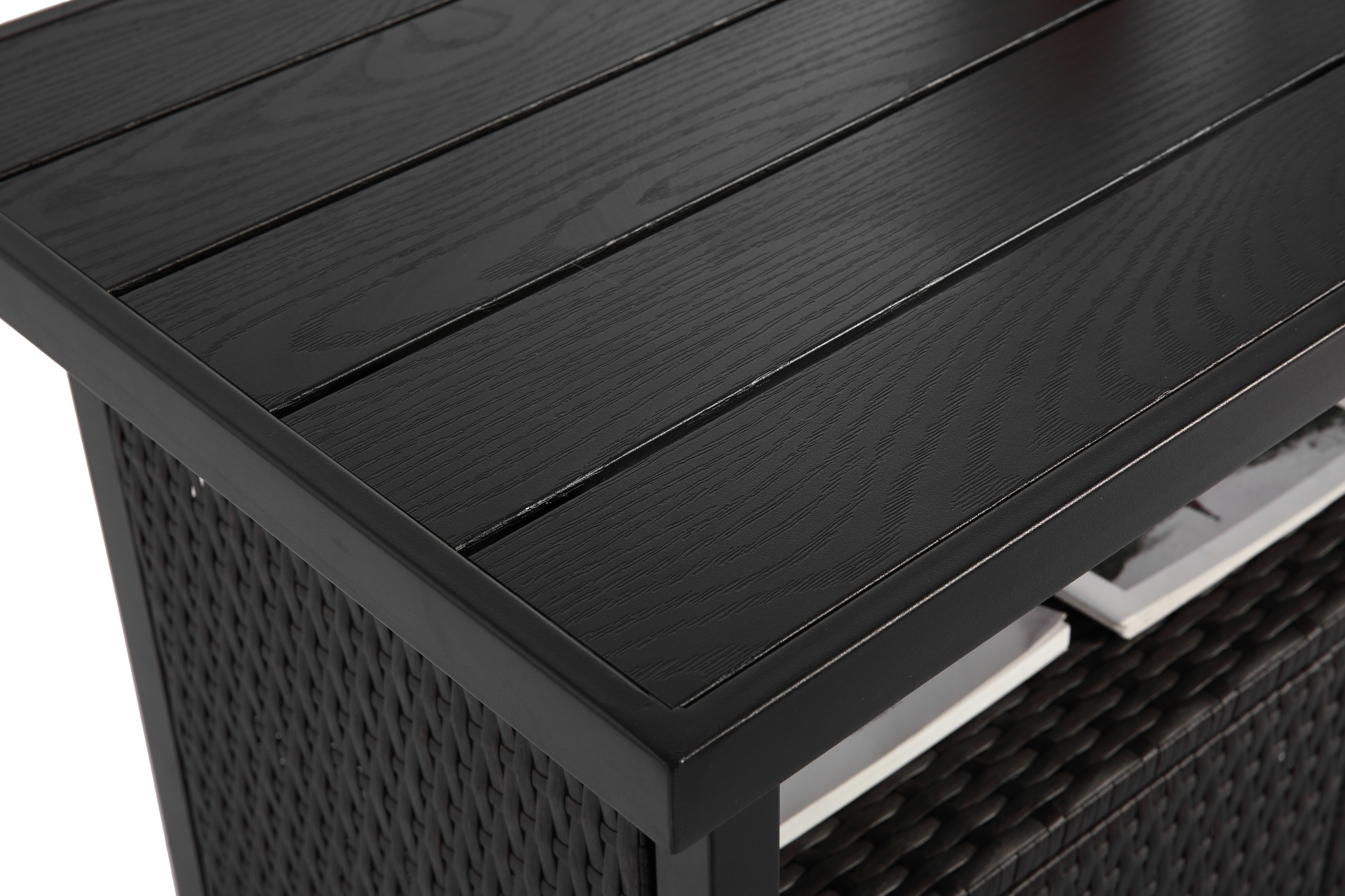 Outdoor Wicker Bar Cart with Wheels by HouseOfZazla