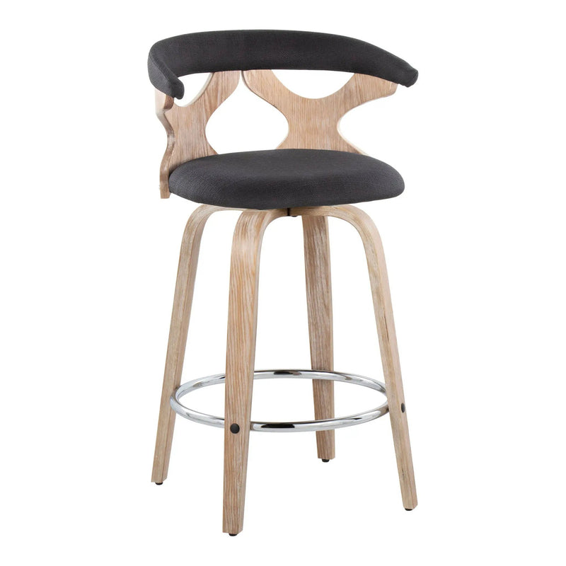 Gardenia - Mid Century Modern Fixed Height Counter Stool With Swivel (Set of 2) by HouseOfZazla
