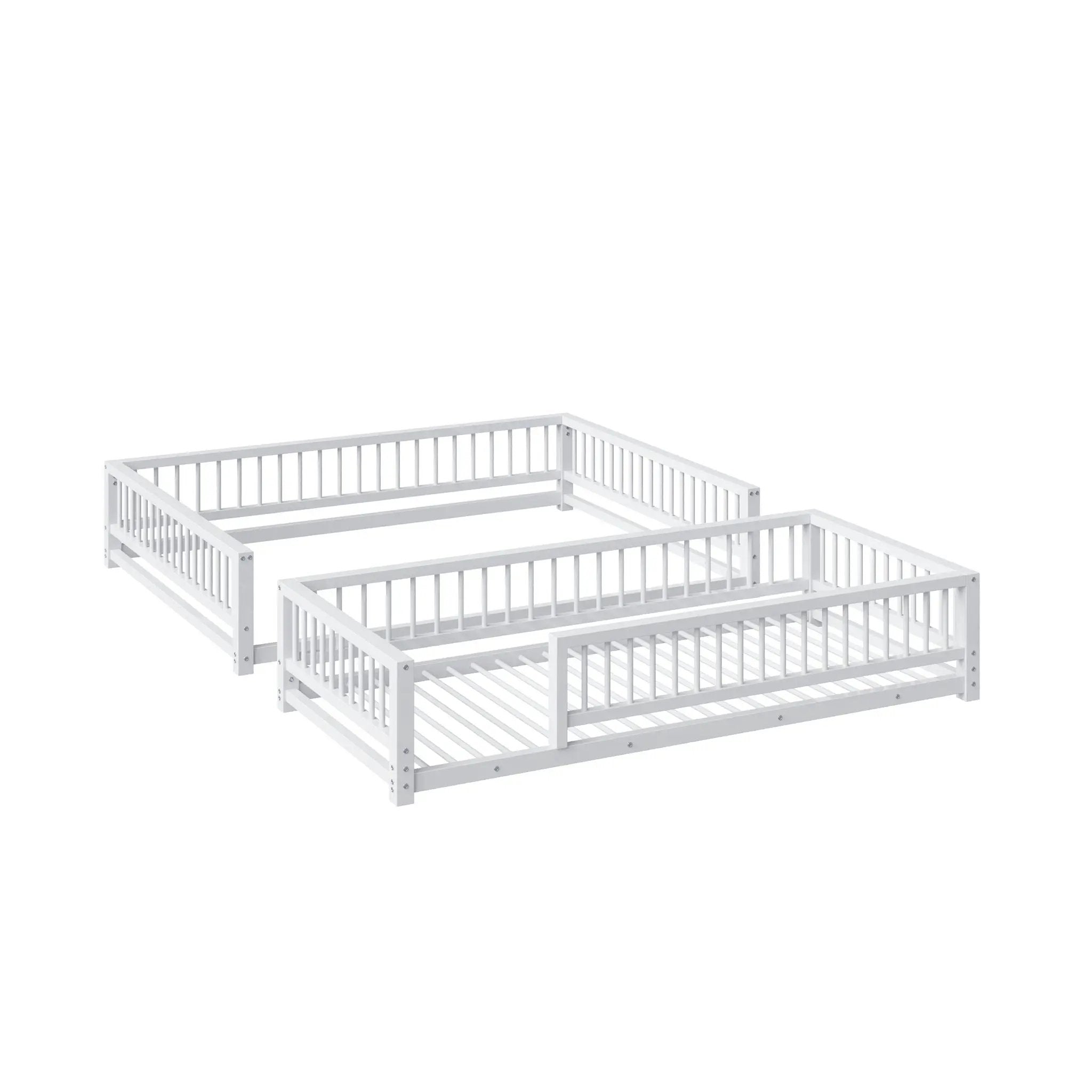 Bunk Bed With Ladder And Safety Guardrails by HouseOfZazla
