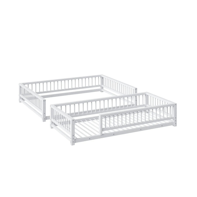 Bunk Bed With Ladder And Safety Guardrails by HouseOfZazla