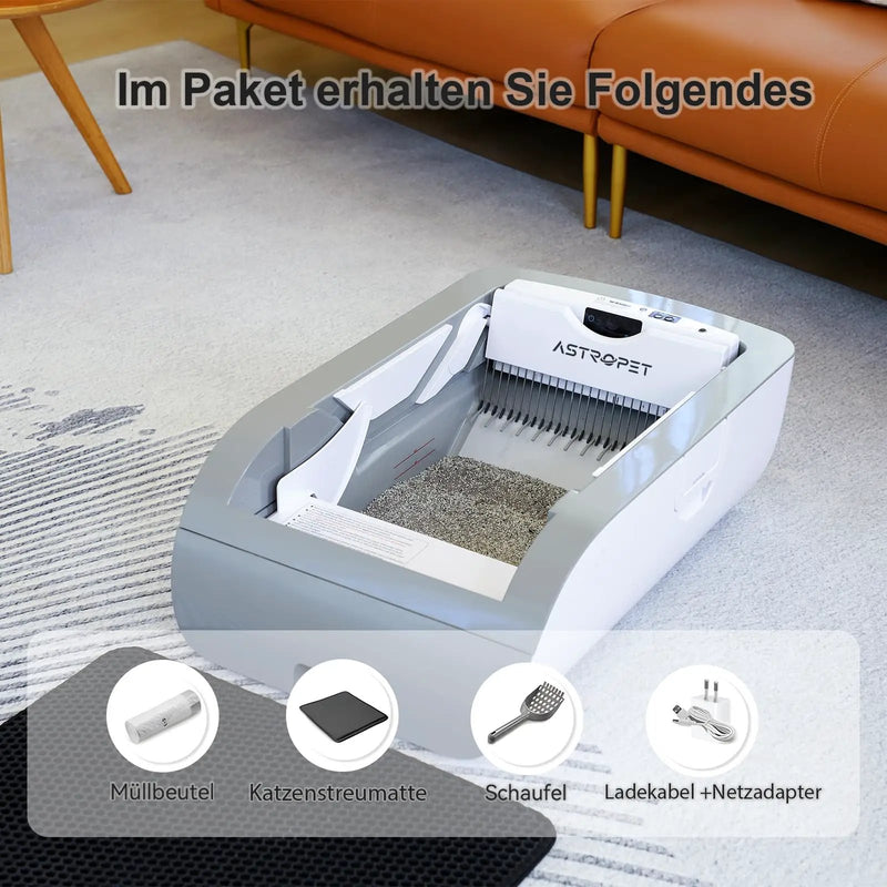 Smart Cat Litter Box with Wide Opening by HouseOfZazla