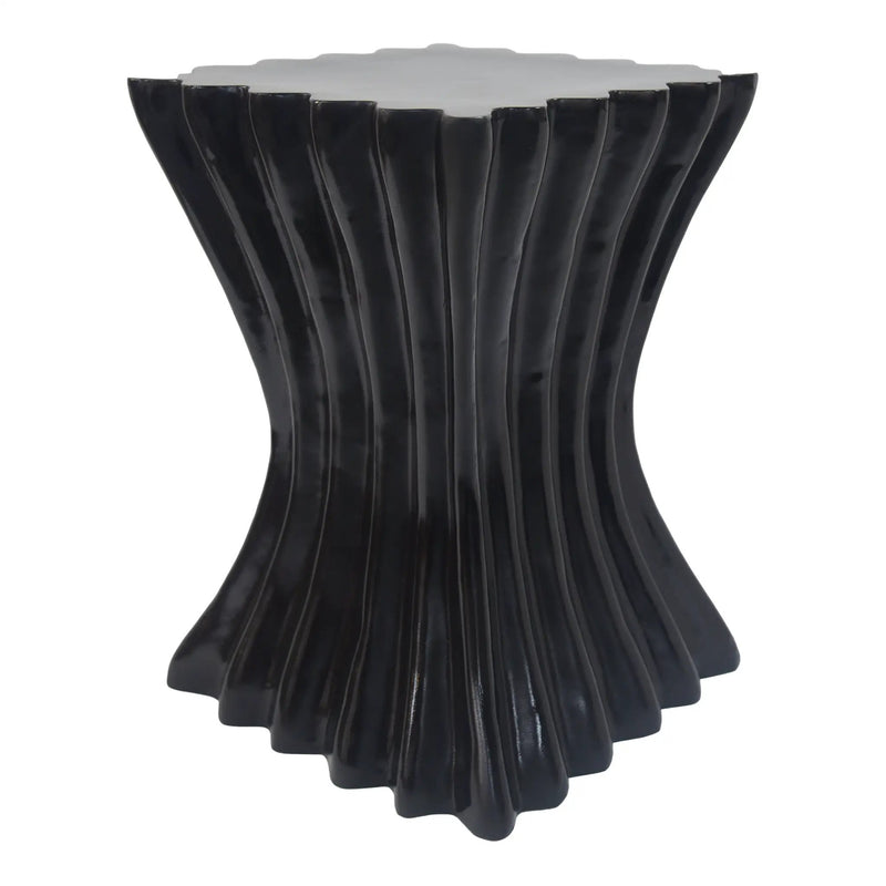 Outdoor Side Table, Wave Design End Table by HouseOfZazla