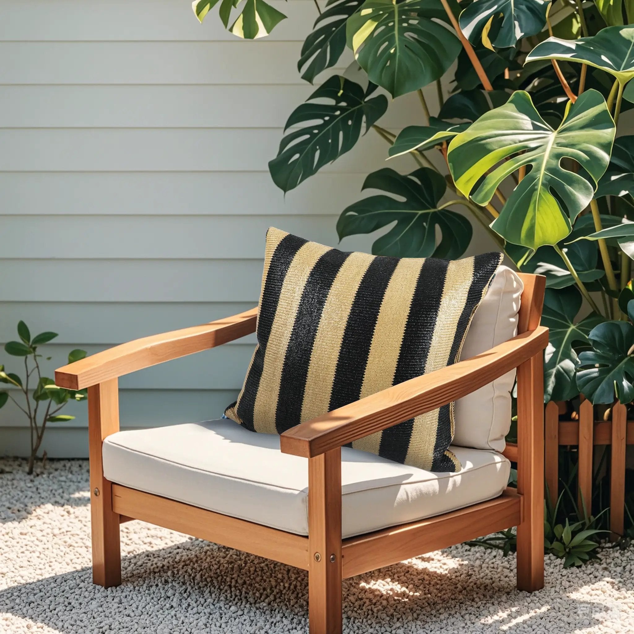 2 Pack Outdoor Throw Pillows, Patio Cushions (18x18 Inch) by HouseOfZazla