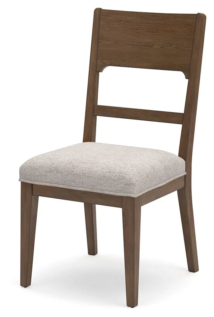 Cabalynn - Dining Uph Side Chair (Set of 2) - Oatmeal / Light Brown by Unique Piece Furniture