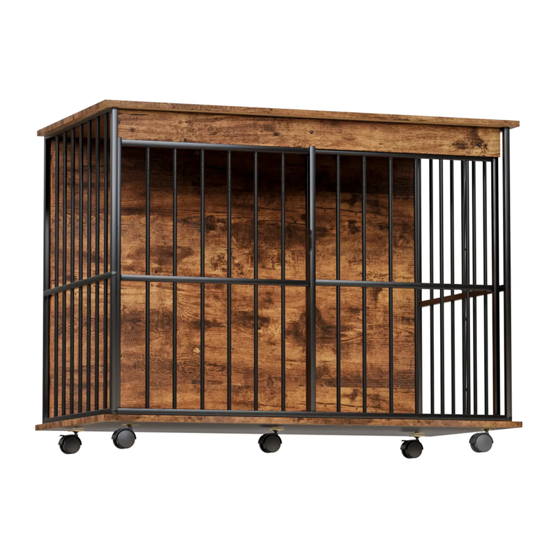 Large Wooden Dog Crate Furniture by HouseOfZazla