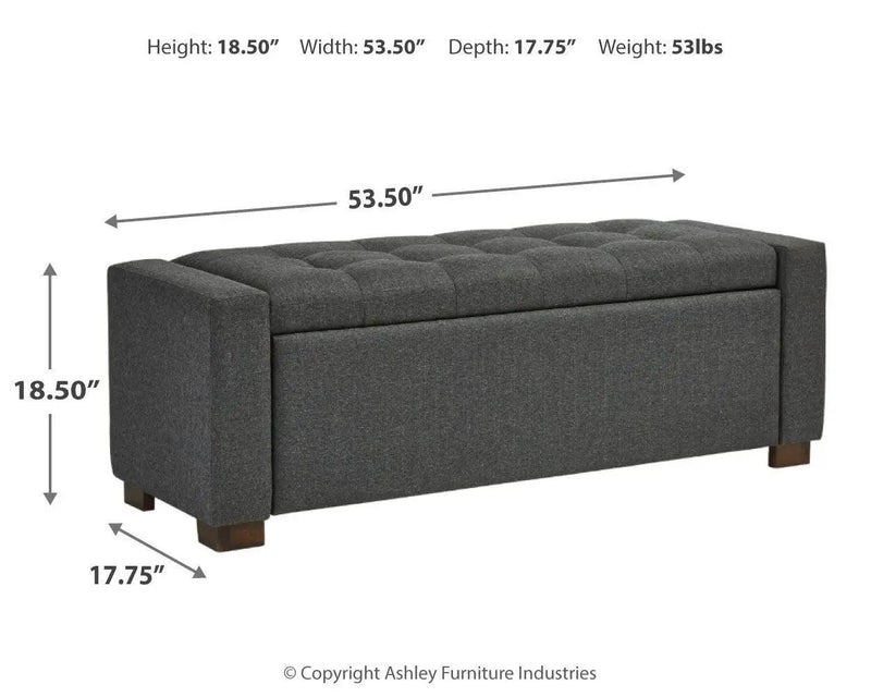 Cortwell - Storage Bench - Gray by Unique Piece Furniture