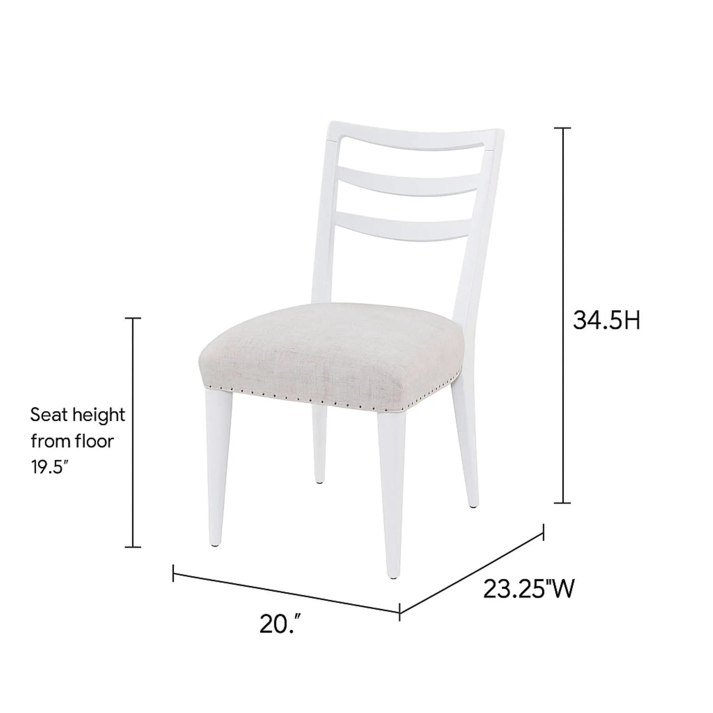 Ladderback Side Dining Chair (Set of 2) by Unique Piece Furniture