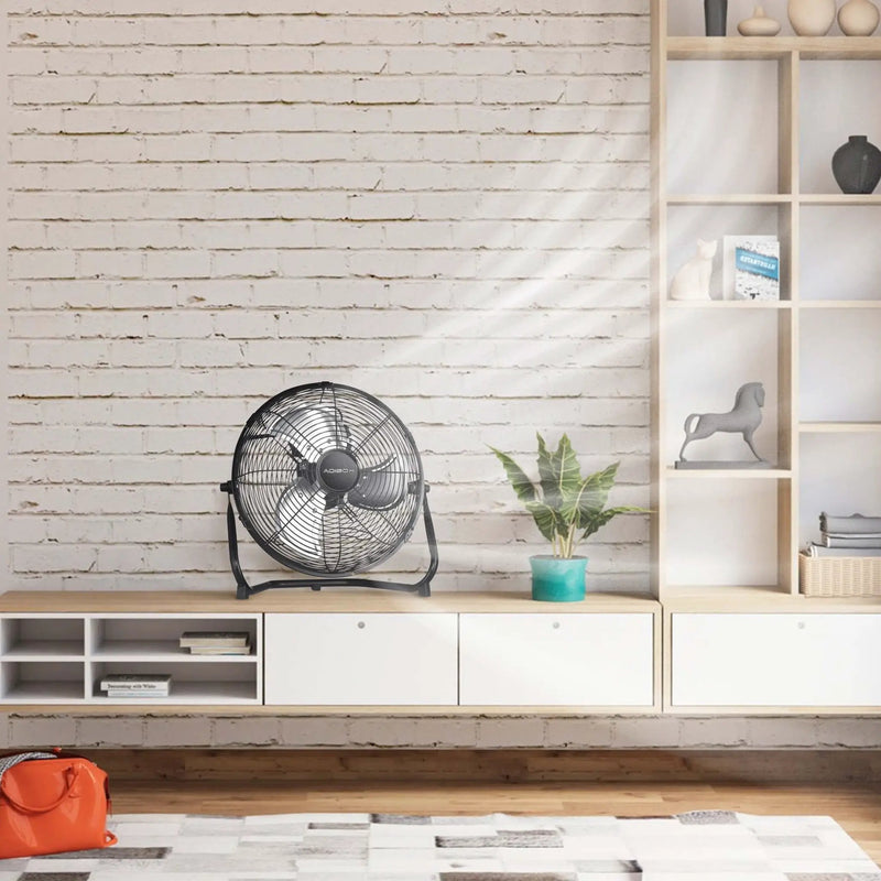 3 Speed High Velocity Industrial Heavy Duty Metal Floor Fan With Tilting Head For Outdoor / Indoor Use by HouseOfZazla