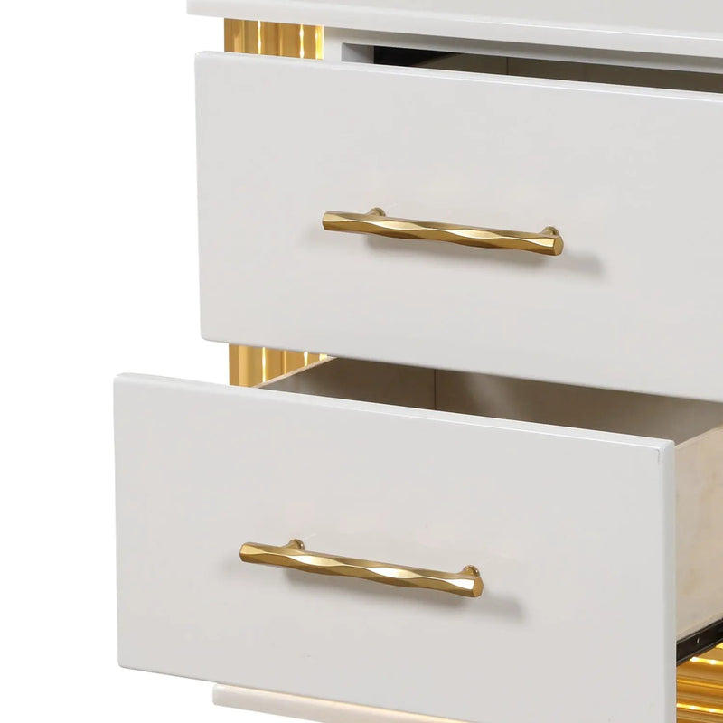 Obsession - 2 Drawer Nightstand - White by HouseOfZazla