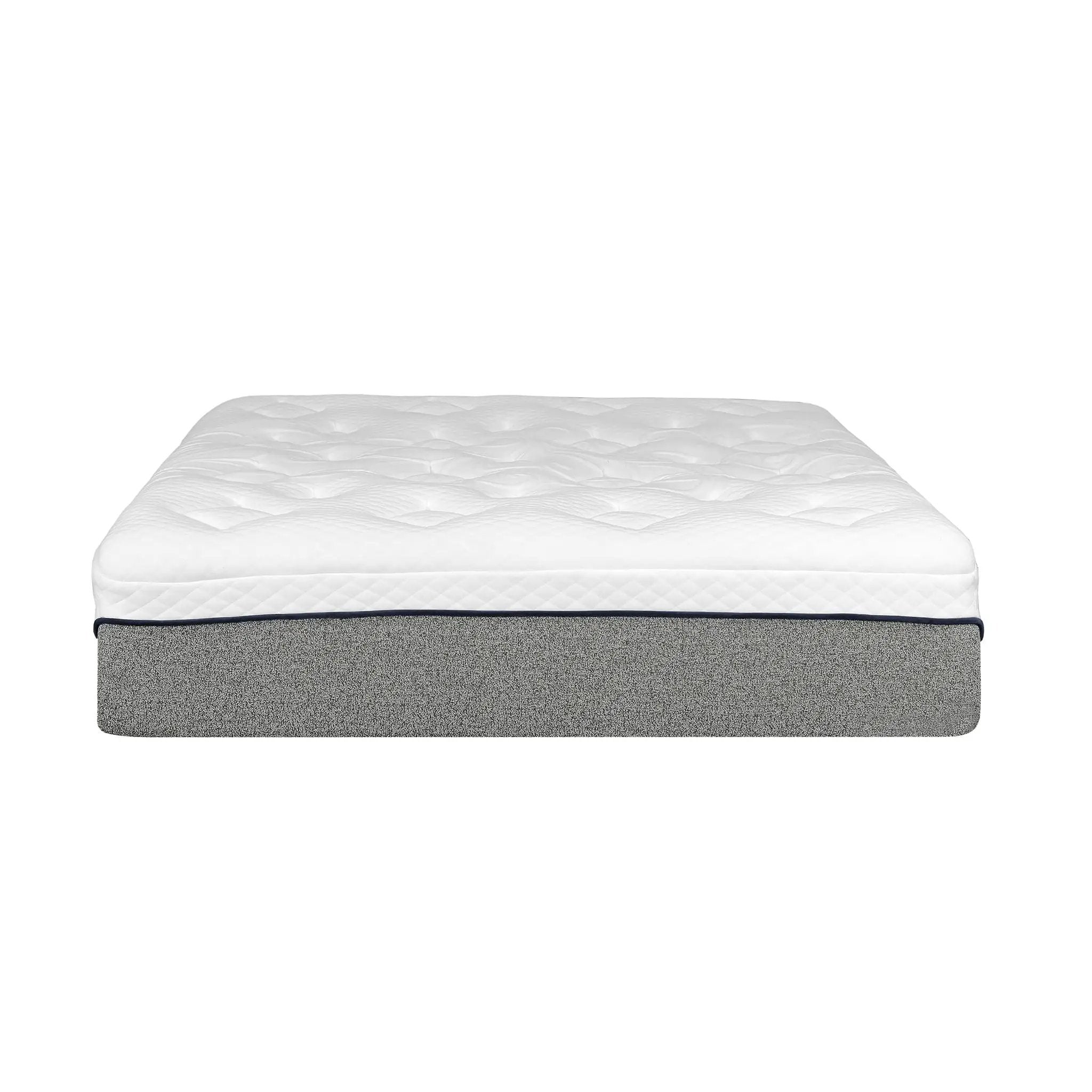 13" Ultra Plush Gel Memory Foam Mattress For Bed With Double Layered Jacquard Cover - Gray / White - King by HouseOfZazla